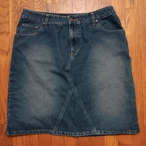 No Boundaries Denim A-Line Skirt - Blue